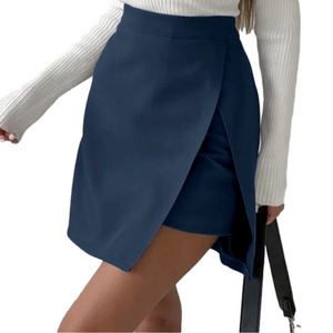 NWT Commense Asymmetric Layered Split Mini Skirt Size Medium